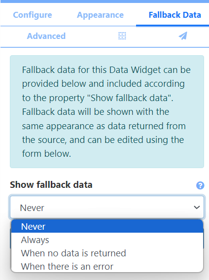 Fallback Data